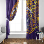 Personalized Melbourne Storm Window Curtain Polynesian Tribal Chest and Sleeve Tattoo