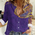 Personalized Melbourne Storm Women Casual Shirt Polynesian Tribal Chest and Sleeve Tattoo