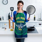 Personalized Canberra Raiders Apron Polynesian Tribal Chest and Sleeve Tattoo