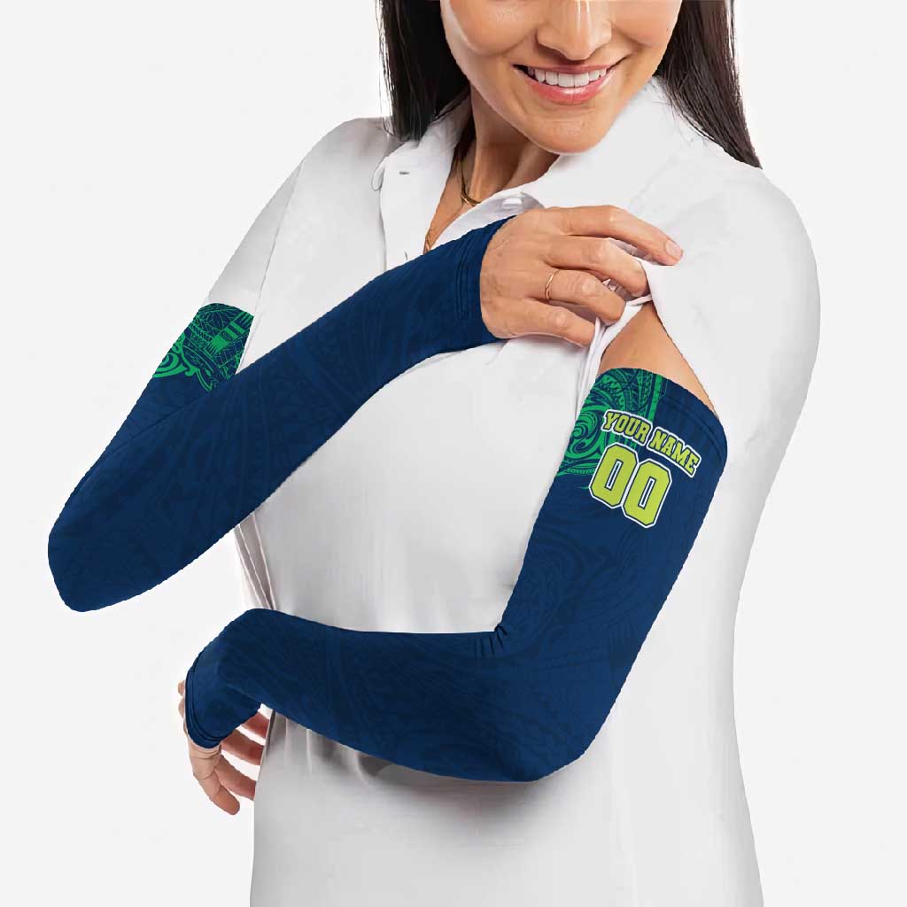 Personalized Canberra Raiders Arm Sleeves Polynesian Tribal Chest and Sleeve Tattoo