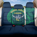 Personalized Canberra Raiders Back Car Seat Cover Polynesian Tribal Chest and Sleeve Tattoo