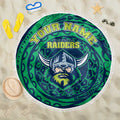 Personalized Canberra Raiders Beach Blanket Polynesian Tribal Chest and Sleeve Tattoo