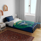 Personalized Canberra Raiders Bedding Set Polynesian Tribal Chest and Sleeve Tattoo