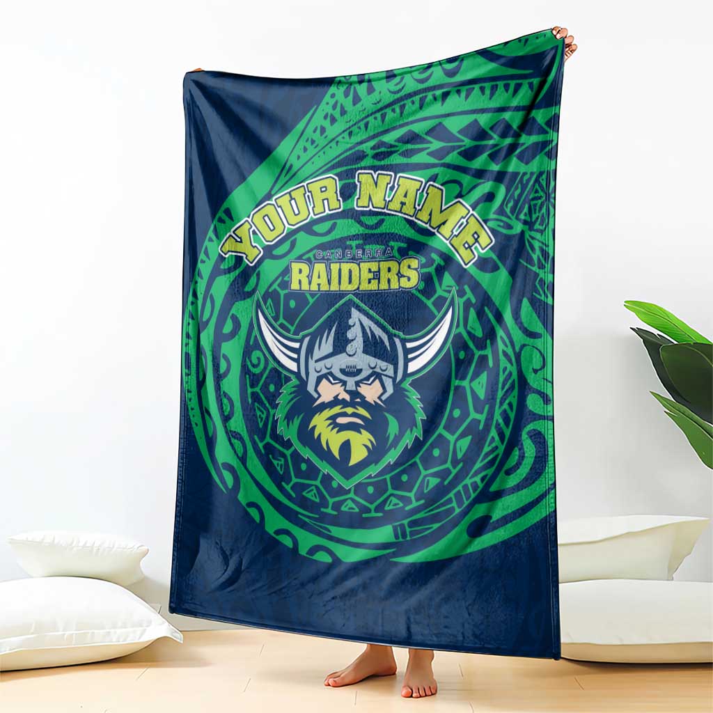 Personalized Canberra Raiders Blanket Polynesian Tribal Chest and Sleeve Tattoo