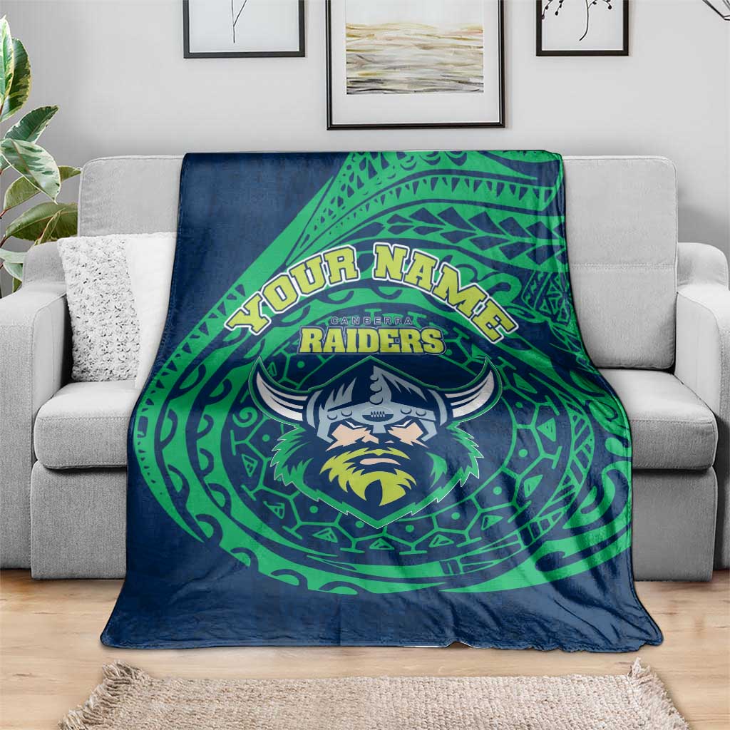 Personalized Canberra Raiders Blanket Polynesian Tribal Chest and Sleeve Tattoo