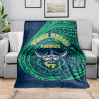 Personalized Canberra Raiders Blanket Polynesian Tribal Chest and Sleeve Tattoo