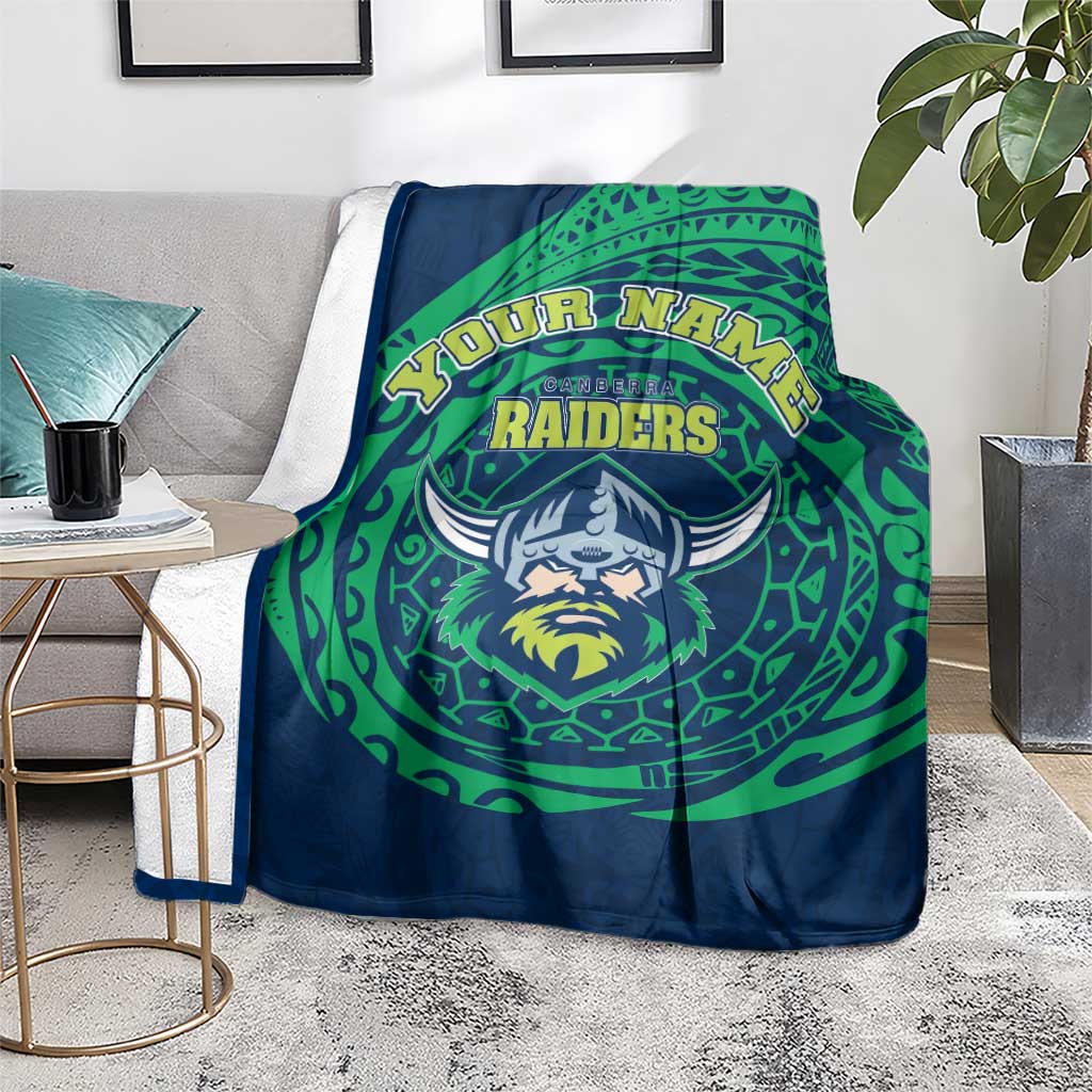Personalized Canberra Raiders Blanket Polynesian Tribal Chest and Sleeve Tattoo