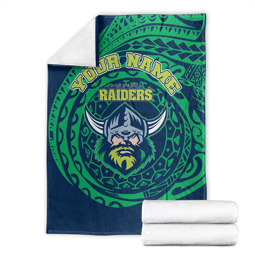 Personalized Canberra Raiders Blanket Polynesian Tribal Chest and Sleeve Tattoo