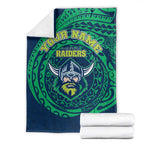 Personalized Canberra Raiders Blanket Polynesian Tribal Chest and Sleeve Tattoo
