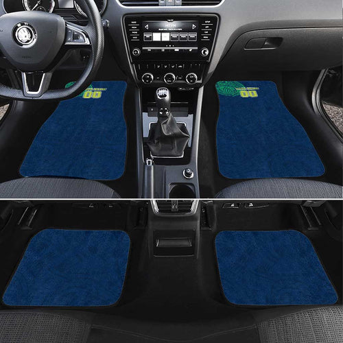 Personalized Canberra Raiders Car Mats Polynesian Tribal Chest and Sleeve Tattoo