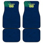 Personalized Canberra Raiders Car Mats Polynesian Tribal Chest and Sleeve Tattoo