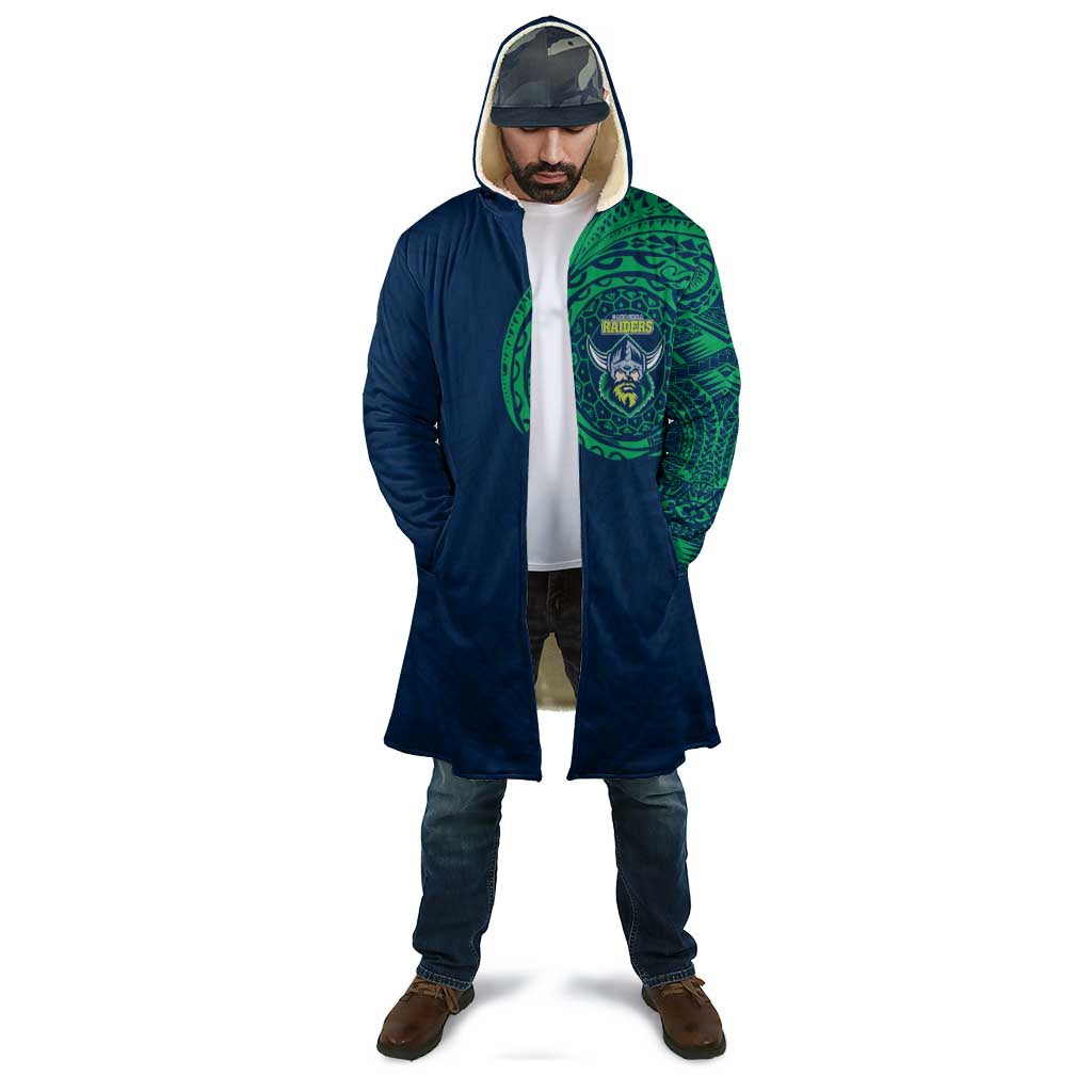 Personalized Canberra Raiders Cloak Polynesian Tribal Chest and Sleeve Tattoo