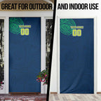 Personalized Canberra Raiders Door Cover Polynesian Tribal Chest and Sleeve Tattoo
