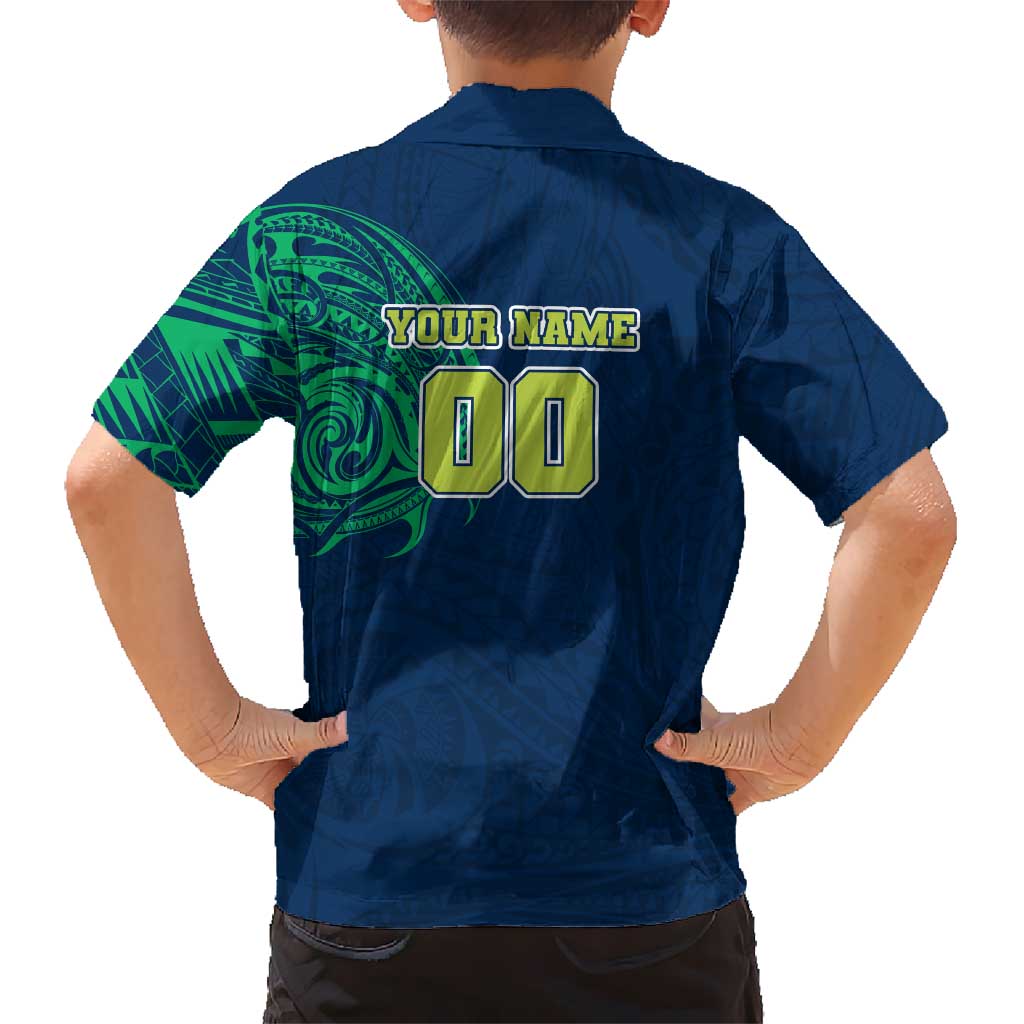Personalized Canberra Raiders Family Matching Long Sleeve Bodycon Dress and Hawaiian Shirt Polynesian Tribal Chest and Sleeve Tattoo