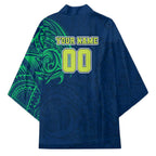 Personalized Canberra Raiders Kimono Polynesian Tribal Chest and Sleeve Tattoo