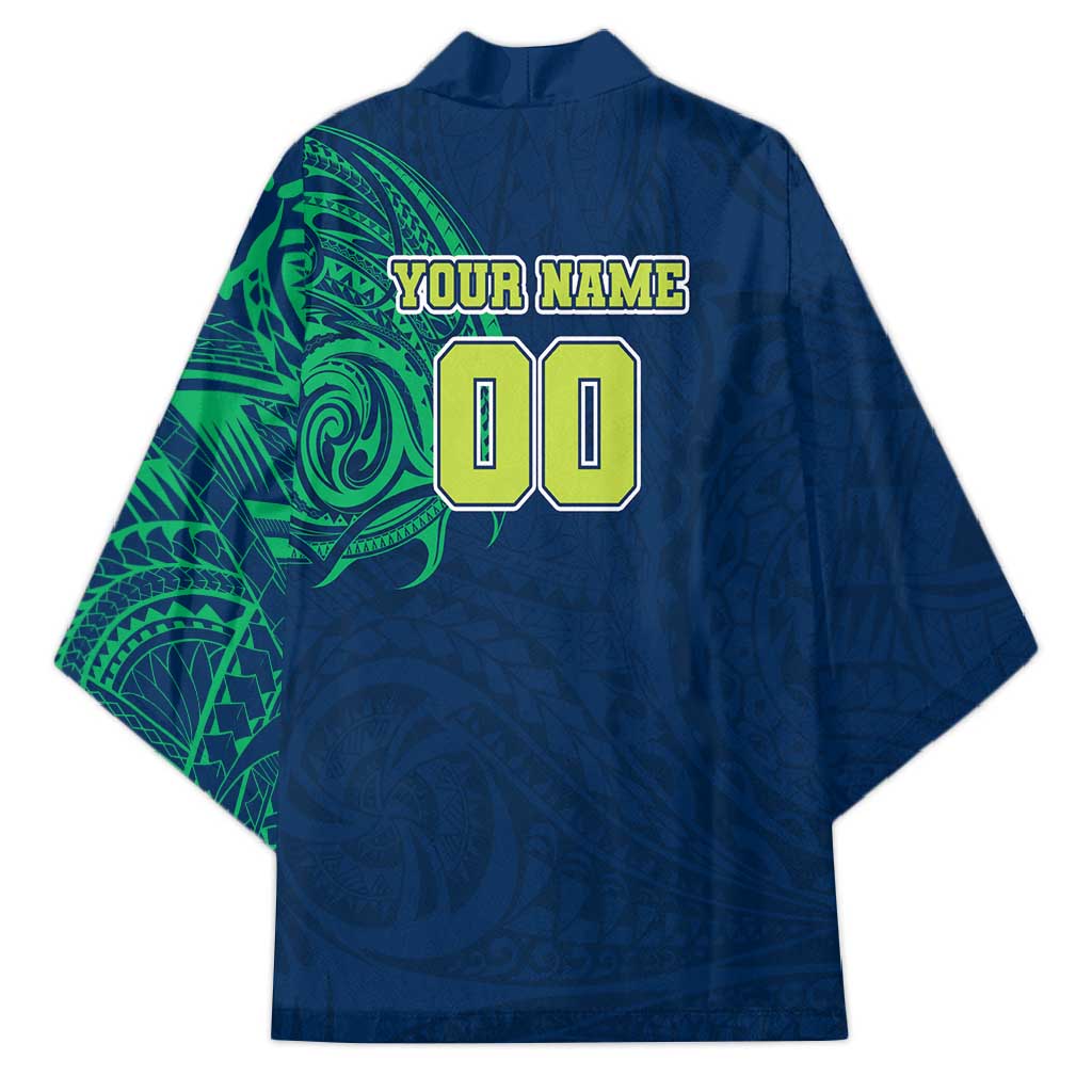 Personalized Canberra Raiders Kimono Polynesian Tribal Chest and Sleeve Tattoo