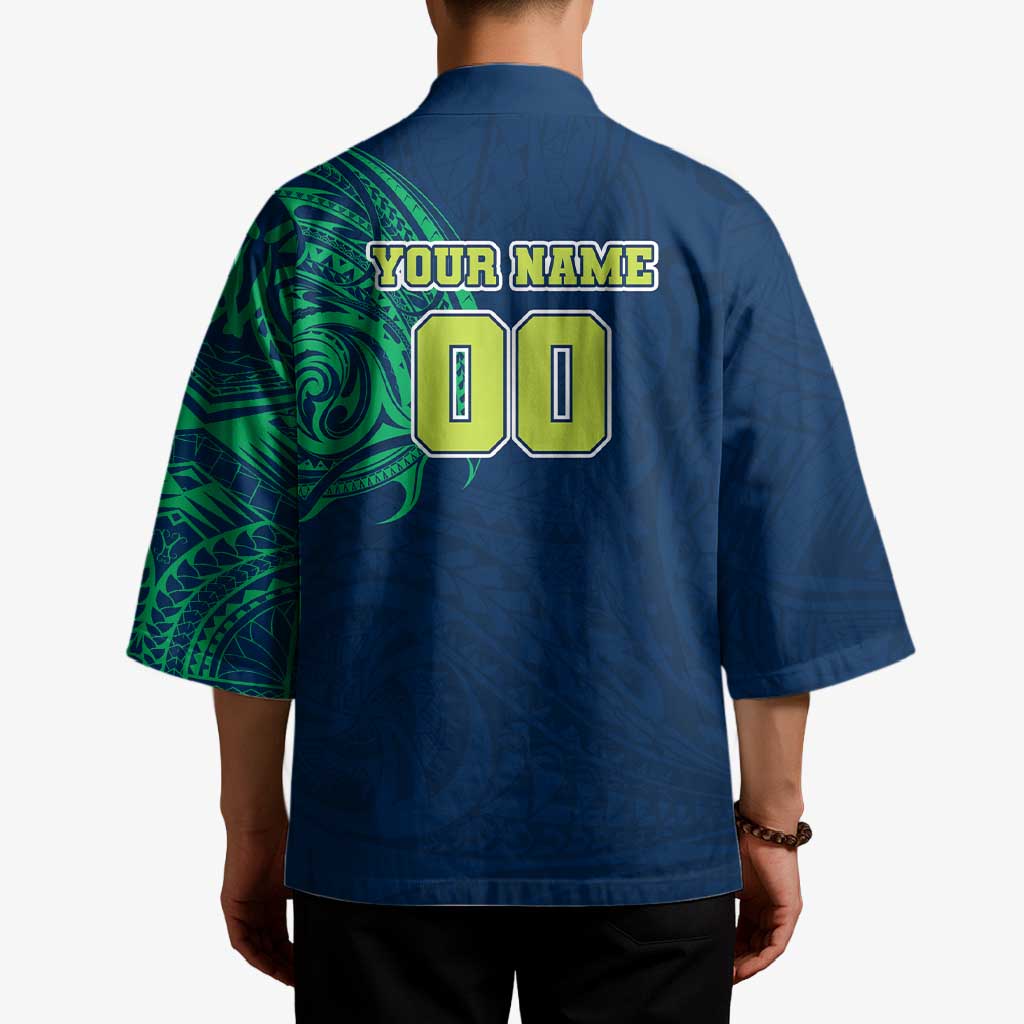 Personalized Canberra Raiders Kimono Polynesian Tribal Chest and Sleeve Tattoo