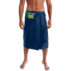 Personalized Canberra Raiders Lavalava Polynesian Tribal Chest and Sleeve Tattoo