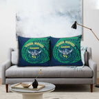Personalized Canberra Raiders Pillow Cover Polynesian Tribal Chest and Sleeve Tattoo
