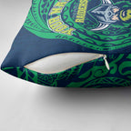 Personalized Canberra Raiders Pillow Cover Polynesian Tribal Chest and Sleeve Tattoo