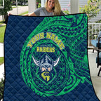 Personalized Canberra Raiders Quilt Polynesian Tribal Chest and Sleeve Tattoo