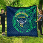 Personalized Canberra Raiders Quilt Polynesian Tribal Chest and Sleeve Tattoo