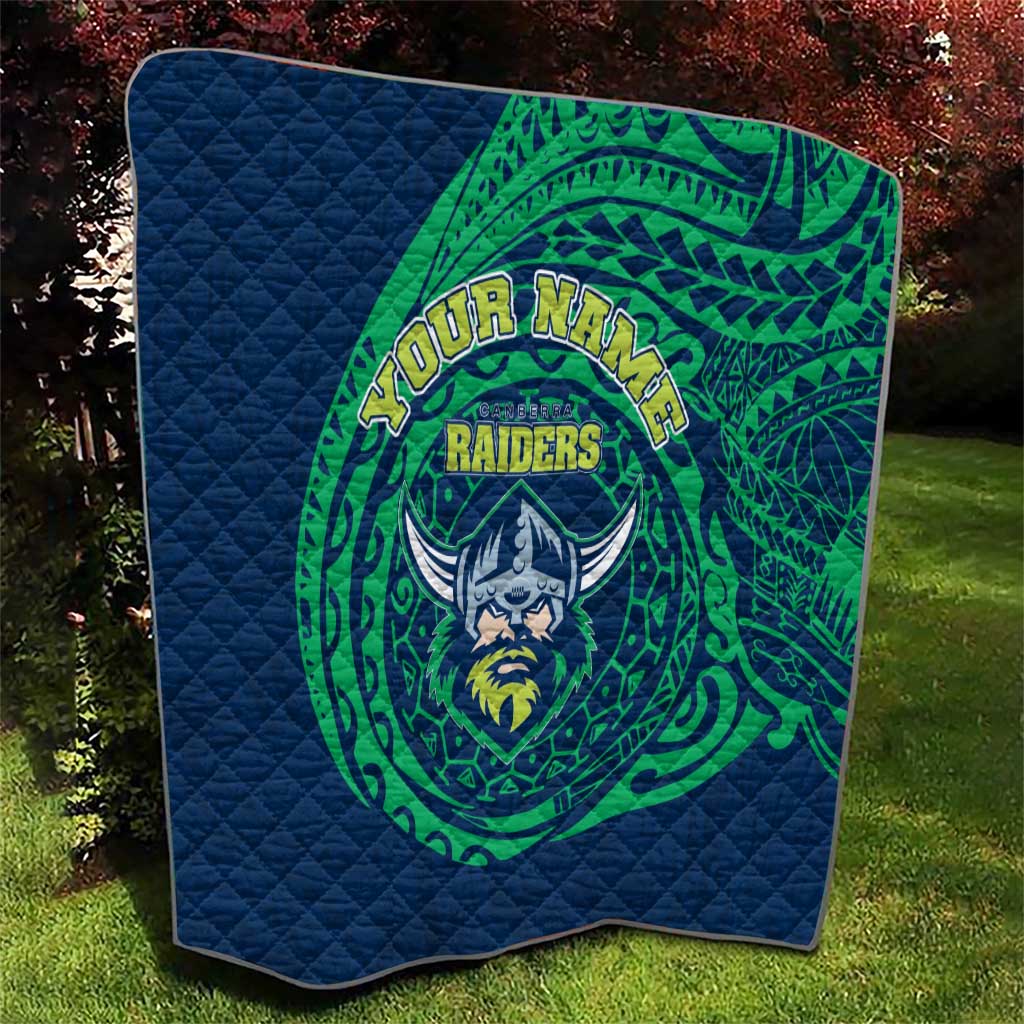 Personalized Canberra Raiders Quilt Polynesian Tribal Chest and Sleeve Tattoo