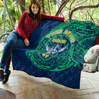 Personalized Canberra Raiders Quilt Polynesian Tribal Chest and Sleeve Tattoo