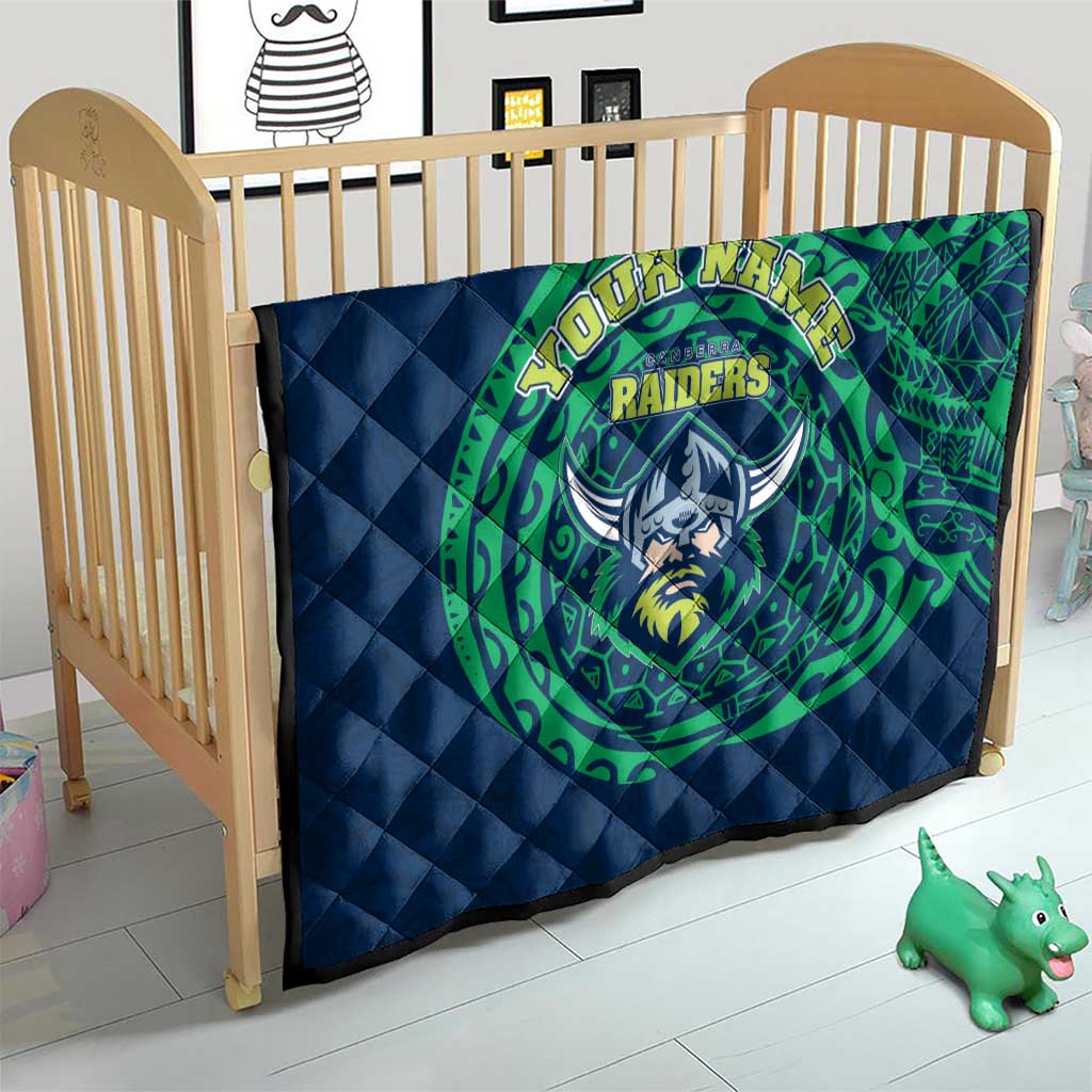 Personalized Canberra Raiders Quilt Polynesian Tribal Chest and Sleeve Tattoo