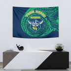 Personalized Canberra Raiders Tapestry Polynesian Tribal Chest and Sleeve Tattoo