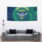 Personalized Canberra Raiders Tapestry Polynesian Tribal Chest and Sleeve Tattoo