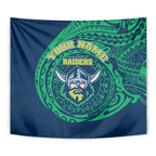 Personalized Canberra Raiders Tapestry Polynesian Tribal Chest and Sleeve Tattoo