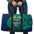 Personalized Canberra Raiders Travel Bag Polynesian Tribal Chest and Sleeve Tattoo