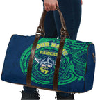 Personalized Canberra Raiders Travel Bag Polynesian Tribal Chest and Sleeve Tattoo
