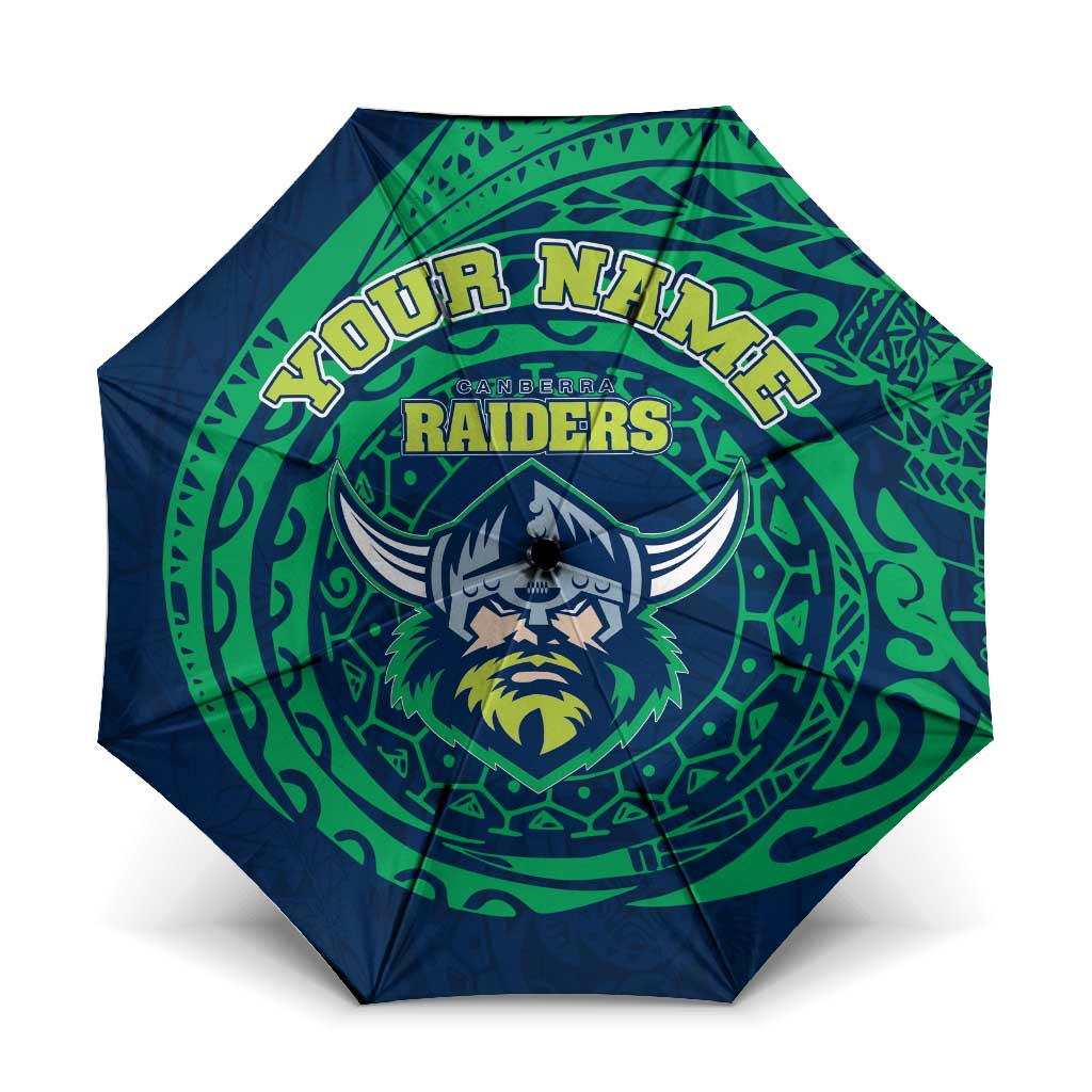 Personalized Canberra Raiders Umbrella Polynesian Tribal Chest and Sleeve Tattoo