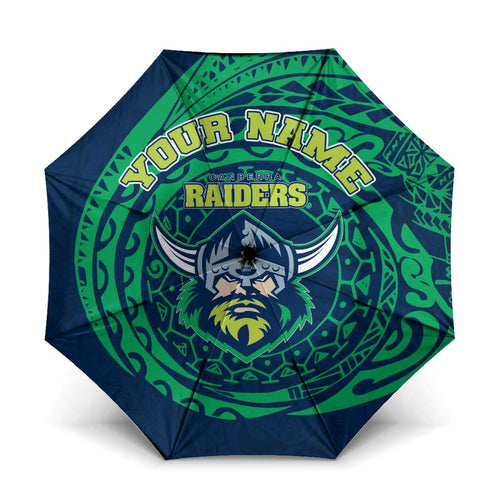 Personalized Canberra Raiders Umbrella Polynesian Tribal Chest and Sleeve Tattoo