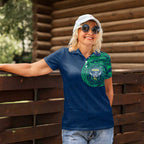 Personalized Canberra Raiders Women Polo Shirt Polynesian Tribal Chest and Sleeve Tattoo