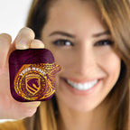 Personalized Brisbane Broncos AirPods Case Polynesian Tribal Chest and Sleeve Tattoo