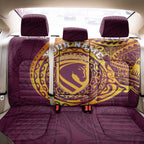 Personalized Brisbane Broncos Back Car Seat Cover Polynesian Tribal Chest and Sleeve Tattoo