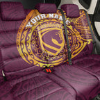 Personalized Brisbane Broncos Back Car Seat Cover Polynesian Tribal Chest and Sleeve Tattoo