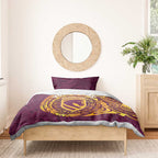 Personalized Brisbane Broncos Bedding Set Polynesian Tribal Chest and Sleeve Tattoo