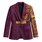 Personalized Brisbane Broncos Blazer Polynesian Tribal Chest and Sleeve Tattoo