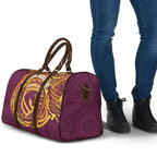Personalized Brisbane Broncos Travel Bag Polynesian Tribal Chest and Sleeve Tattoo