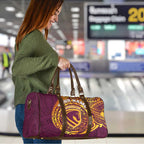 Personalized Brisbane Broncos Travel Bag Polynesian Tribal Chest and Sleeve Tattoo