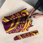 Personalized Brisbane Broncos Umbrella Polynesian Tribal Chest and Sleeve Tattoo