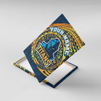 Personalized Gold Coast Titans Canvas Wall Art Polynesian Tribal Chest and Sleeve Tattoo