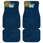 Personalized Gold Coast Titans Car Mats Polynesian Tribal Chest and Sleeve Tattoo
