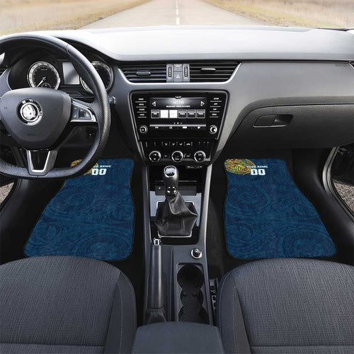 Personalized Gold Coast Titans Car Mats Polynesian Tribal Chest and Sleeve Tattoo