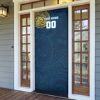 Personalized Gold Coast Titans Door Cover Polynesian Tribal Chest and Sleeve Tattoo