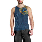 Personalized Gold Coast Titans Men Tank Top Polynesian Tribal Chest and Sleeve Tattoo